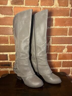 Fergalicious Gray Riding Boots